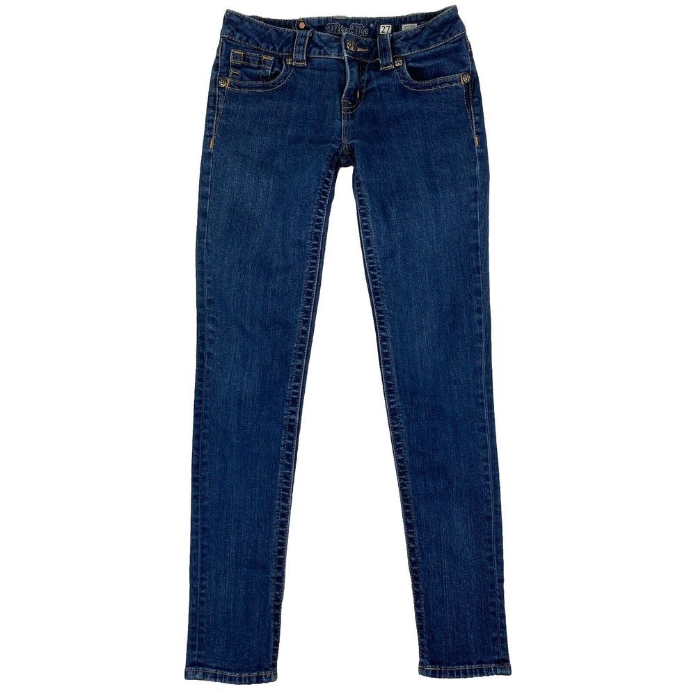 Miss Me Jeans Women's Skinny Medium Wash Blue Size 27